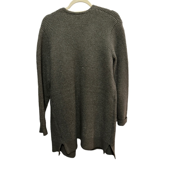 Time & Tru - Olive knit Open front Cardigan - Size M - Picture 2 of 3